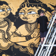 A mural in the works by Yok and Sheryo, two visual artists from Australia and Singapore.